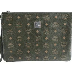 MCM Wristlet Zip Pouch